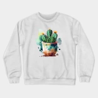 Cactus Pot Crewneck Sweatshirt